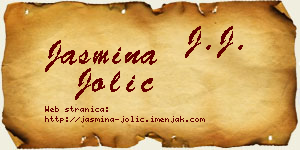 Jasmina Jolić vizit kartica